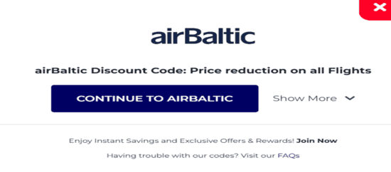 Copy airBaltic Promo