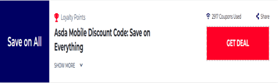 Promo Asda Mobile Code