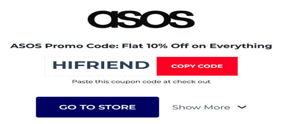 Copy ASOS Promo