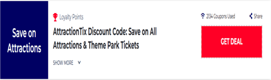 Promo Attraction Code