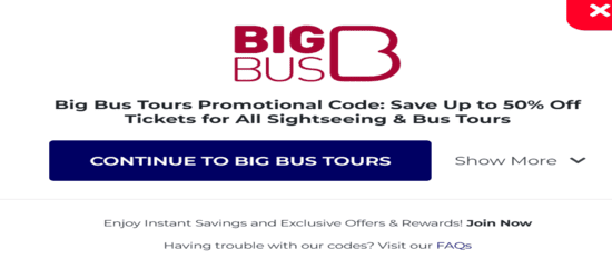 Copy Big Bus Tours Promo