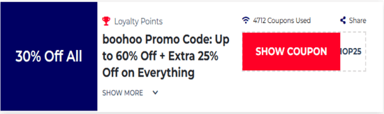 Promo Boohoo Code