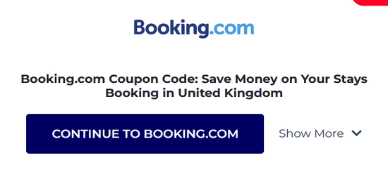 Copy Booking.com Promo