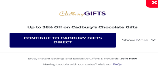 Copy Cadbury Promo