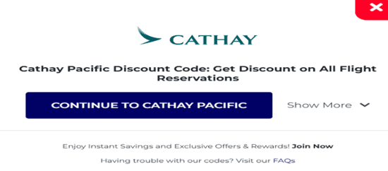 Copy Cathay Pacific Promo