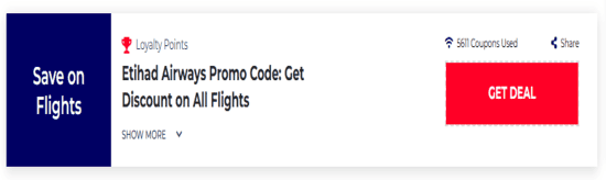 Promo Etihad Airways Code