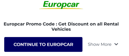 Copy Europcar Promo