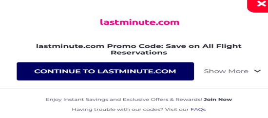 Copy Lastminute.com Promo