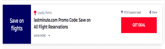 Promo Lastminute.com Code