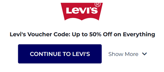 Copy Levi’s Promo