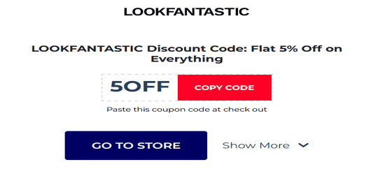 Copy LOOKFANTASTIC Promo