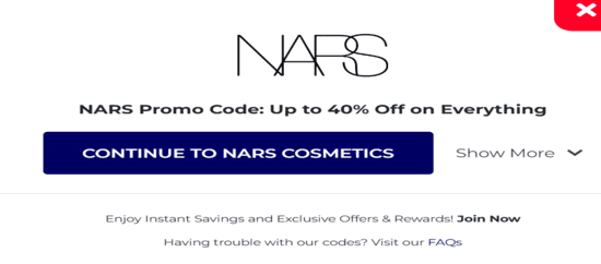 Copy NARS Promo