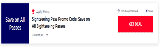 Promo Sightseeing Pass Code