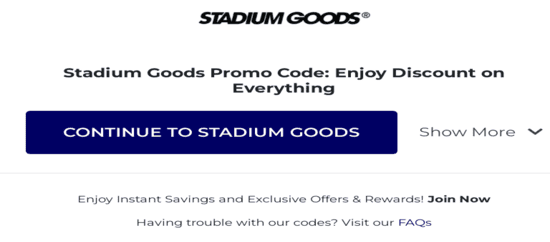 Copy Stadium Goods Promo