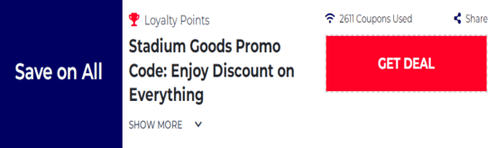 Promo Stadium Goods Code