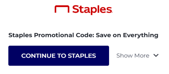 Copy Staples Promo