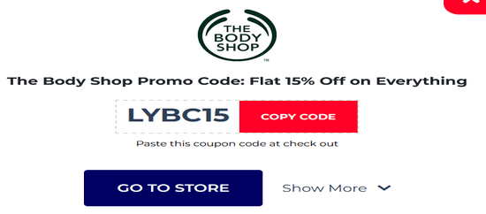 Copy The Body Shop Promo