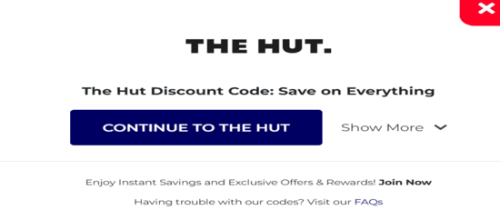 Copy The Hut Promo