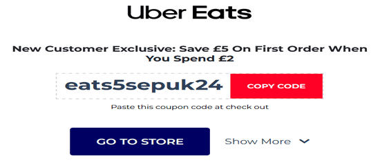 Copy Uber Eats Promo