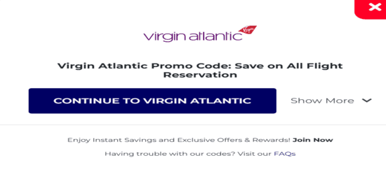 Copy Virgin Atlantic Promo