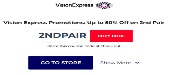 Copy Vision Express Promo