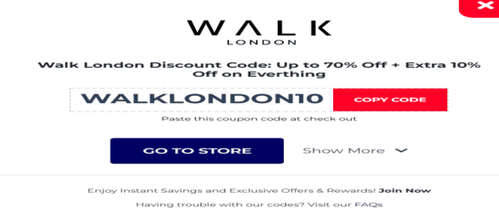 Copy Walk London Promo